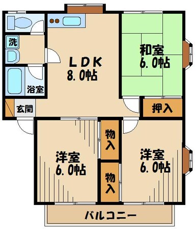 エスポワール参番館の物件間取画像